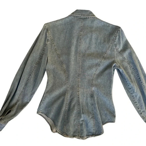 Vintage Hairston Roberson Western Denim Shirt womens size small - Picture 9 of 12